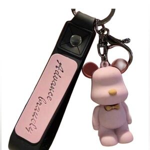 Bear Bag/Key Charm- Pink or Black
(Advance Bravely)